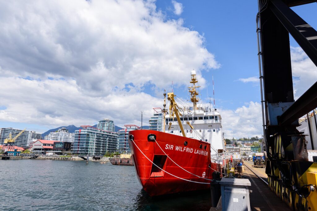 CCGS Sir Wilfrid Laurier at Vancouver Drydock